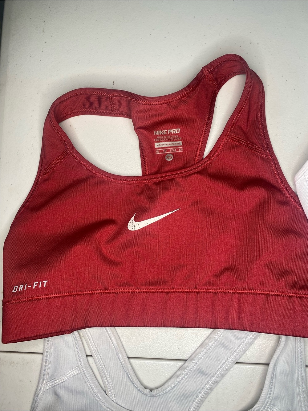 Nike Sports Bra Set - Red, White & Gray Mix - Picture 5 of 16